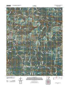 Evening Shade 2011 topographic map thumbnail