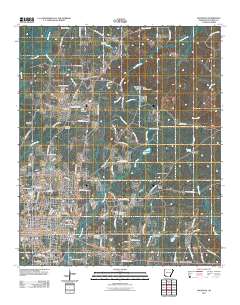 Magnolia 2011 topographic map thumbnail