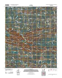 Chalybeate Mountain West 2011 topographic map thumbnail