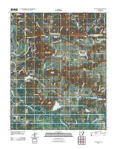 Hattieville 2011 topographic map thumbnail