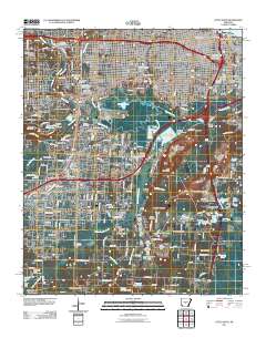 Little Rock 2011 topographic map thumbnail