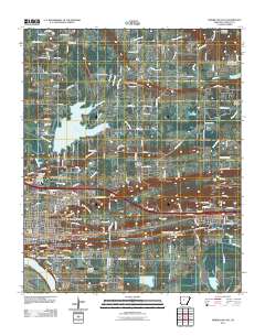 Morrilton East 2011 topographic map thumbnail