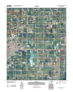 Paragould East 2011 topographic map thumbnail