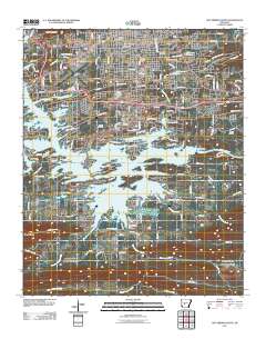 Hot Springs South 2011 topographic map preview