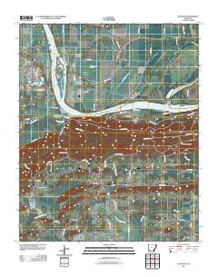 Houston 2011 topographic map thumbnail