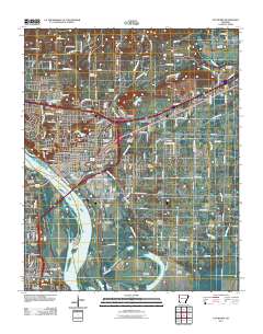Van Buren 2011 topographic map thumbnail