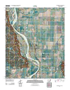 Doddridge SE 2011 topographic map thumbnail