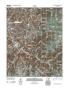 Bentonville North 2011 topographic map thumbnail