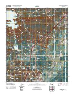 Caddo Valley 2011 topographic map thumbnail