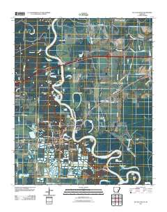 De Valls Bluff 2011 topographic map thumbnail