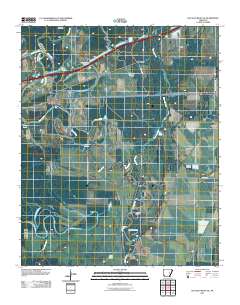 De Valls Bluff SE 2011 topographic map thumbnail