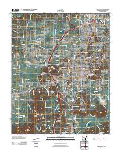 Fayetteville 2011 topographic map thumbnail