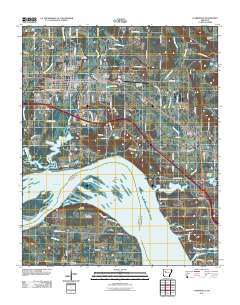 Clarksville 2011 topographic map thumbnail