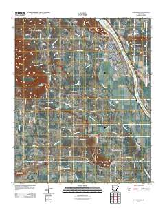 Dardanelle 2011 topographic map thumbnail
