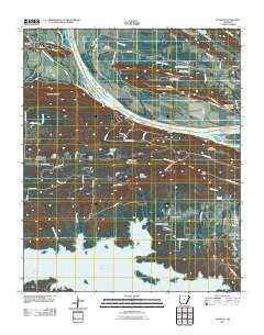 Fourche 2011 topographic map thumbnail