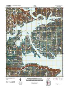 Greers Ferry 2011 topographic map thumbnail