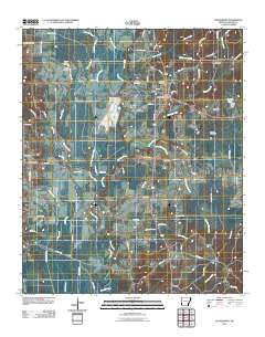 Lockesburg 2011 topographic map thumbnail