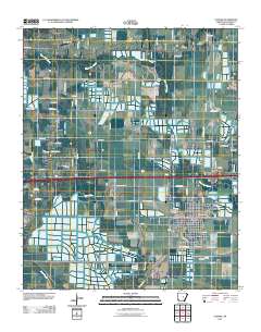 Lonoke 2011 topographic map thumbnail