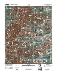Paragould West 2011 topographic map thumbnail