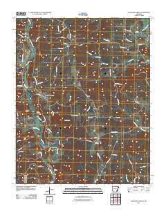 Ravenden Springs 2011 topographic map thumbnail