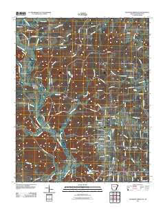Ravenden Springs SE 2011 topographic map thumbnail