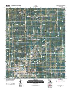 Crossett North 2011 topographic map thumbnail