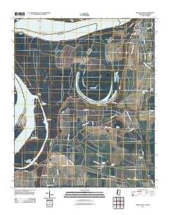 Friars Point 2011 topographic map thumbnail