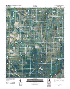 De Valls Bluff NE 2011 topographic map thumbnail