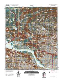 North Little Rock 2011 topographic map thumbnail