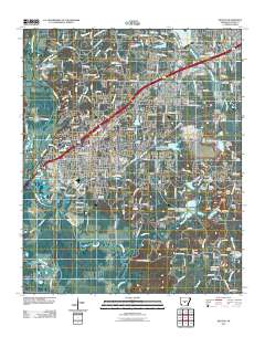 Benton 2011 topographic map thumbnail