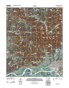 Batesville 2011 topographic map thumbnail