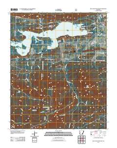 Blue Mountain Dam 2011 topographic map thumbnail