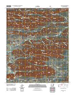 Caddo Gap 2011 topographic map thumbnail