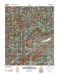 Jessieville 2011 topographic map thumbnail