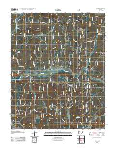 Oark 2011 topographic map thumbnail