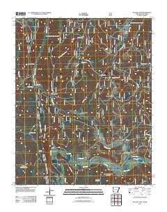 Natural Dam 2011 topographic map thumbnail