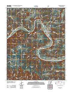 Norfork 2011 topographic map thumbnail