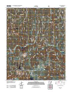 Ozone 2011 topographic map thumbnail