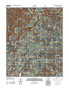 Mountainburg SW 2011 topographic map thumbnail