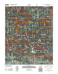 Chickalah Mountain West 2011 topographic map thumbnail