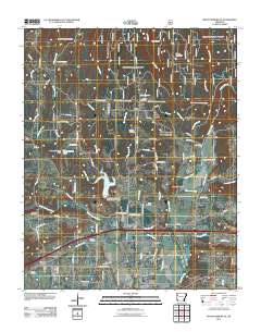 Mountainburg SE 2011 topographic map thumbnail