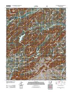Hot Springs North 2011 topographic map thumbnail