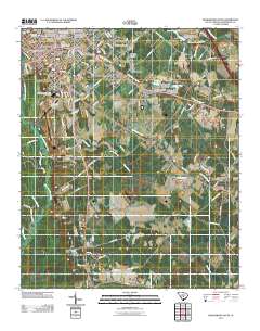 Orangeburg South 2011 topographic map thumbnail