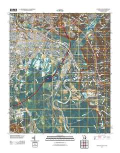 Augusta East 2011 topographic map thumbnail