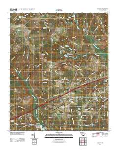 Aiken NW 2011 topographic map thumbnail