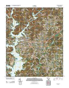Clemson 2011 topographic map thumbnail