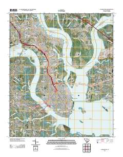 Charleston 2011 topographic map thumbnail