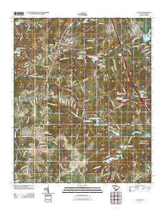 Gaston 2011 topographic map thumbnail