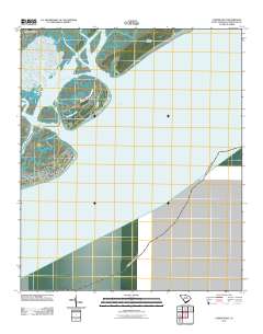Capers Inlet 2011 topographic map thumbnail