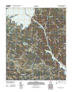 Hartwell Dam 2011 topographic map thumbnail